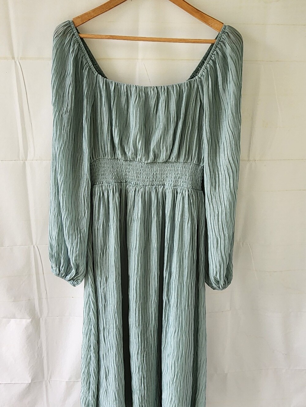 Baltic Born  Sage Long Sleeve Smocked Waist Maxi Dress - Picture 4 of 15